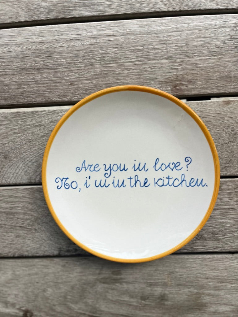 "Are You In Love?" Plate