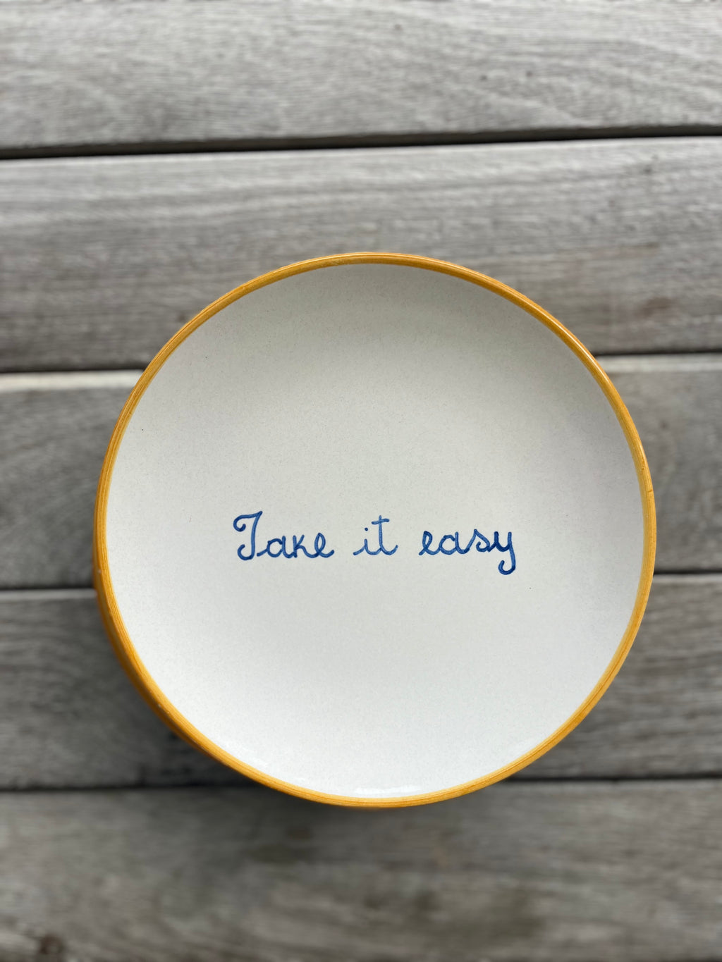 "Take It Easy" Plate
